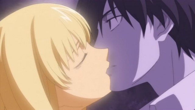 anime love kissing. Amber used her powers to kiss